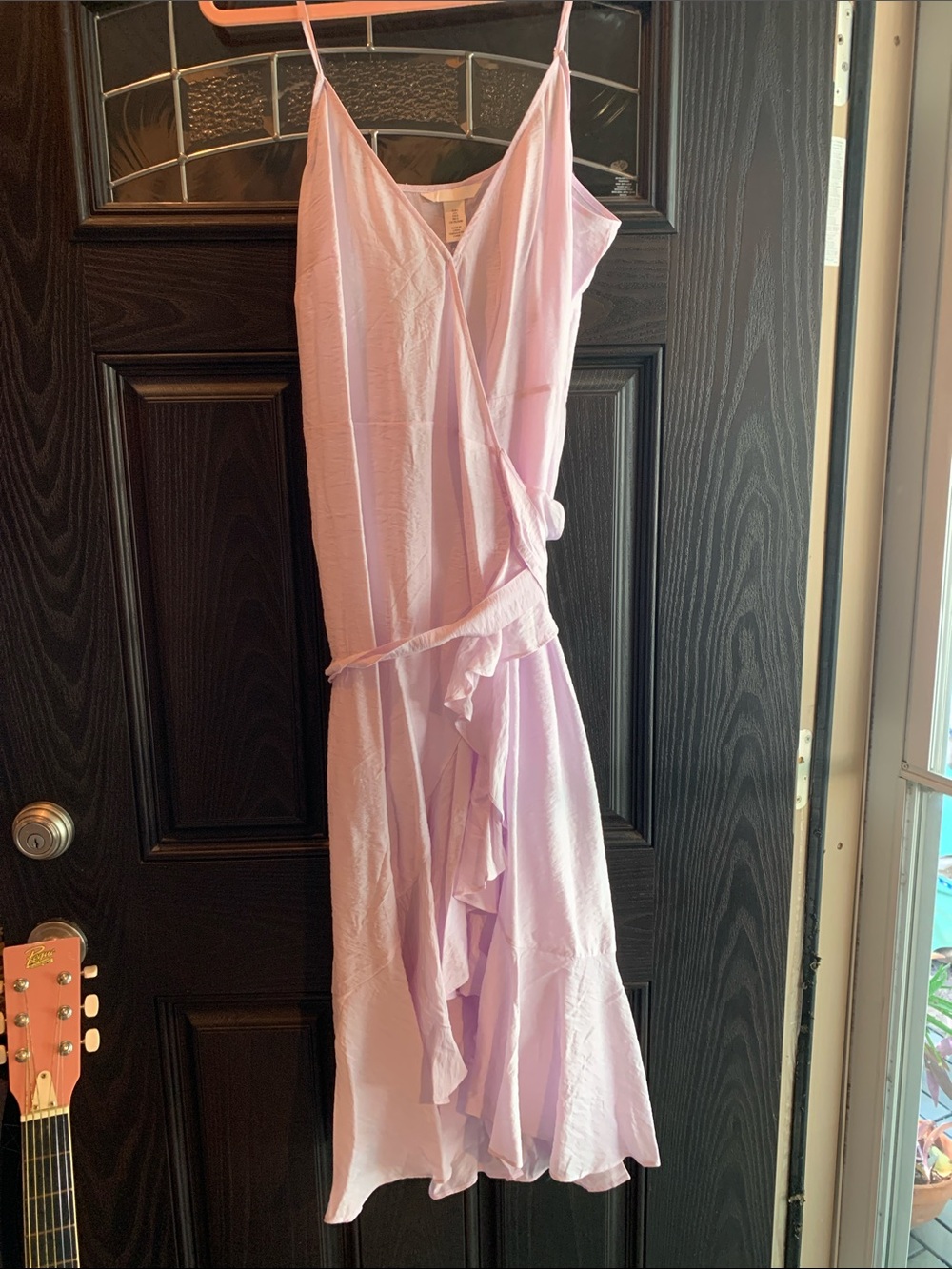 NWT Light Lavender Ruffled Wrap Long Dress From H&am